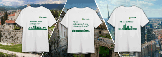 Le t-shirt Centredil 2023 Capitale della cultura centredil è fornitore di materiale edile per la vostra città
